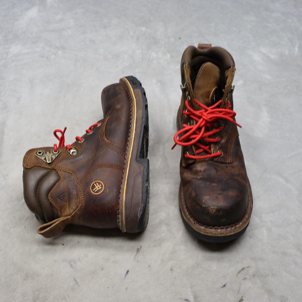 Hawx Mens 9.5D Brown Work Boots Composite Toe Cordura Waterproof BHXCORPW105